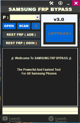 Samsung frp bypass tool v3. 0