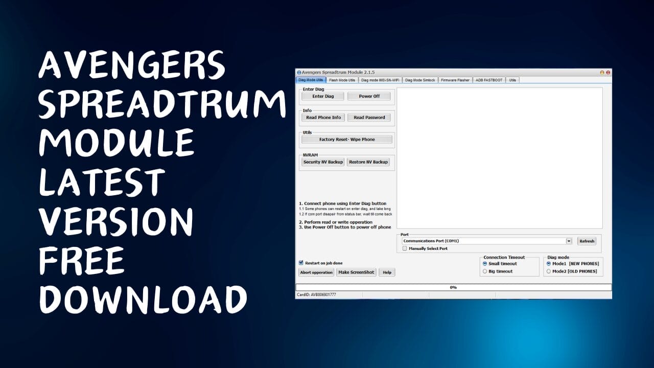 Avengers spreadtrum module (updated) official setup tool Avengers spreadtrum module (updated) official setup tool