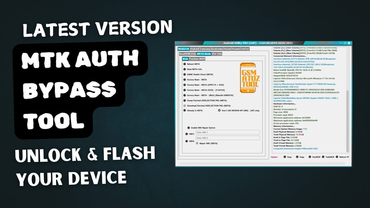 Mtk auth bypass tool 164 unlocking devices with ease