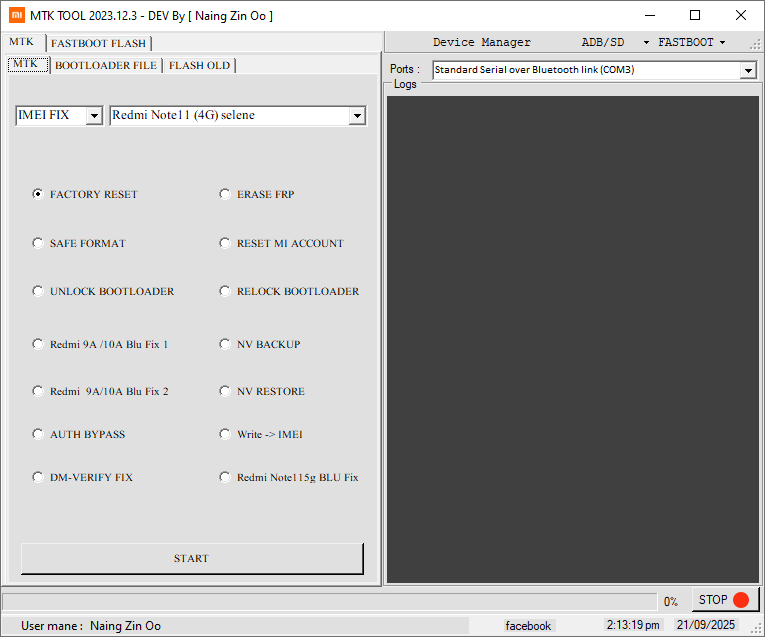 Nzo mtk tool mobile unlocking all-in-one solution 6 Nzo mtk tool interface – mtk factory reset safe format erase frp unlock bootloader nv backup flash options