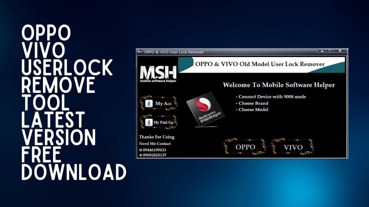 Oppo & vivo userlock remove tool free download