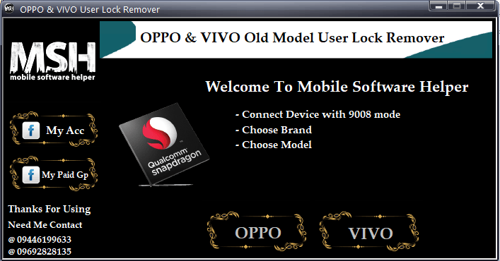 Oppo & vivo userlock remove tool Oppo & vivo userlock remove tool