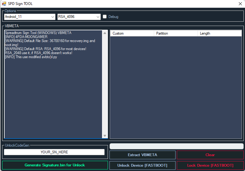 Spd bootloader unlock tool