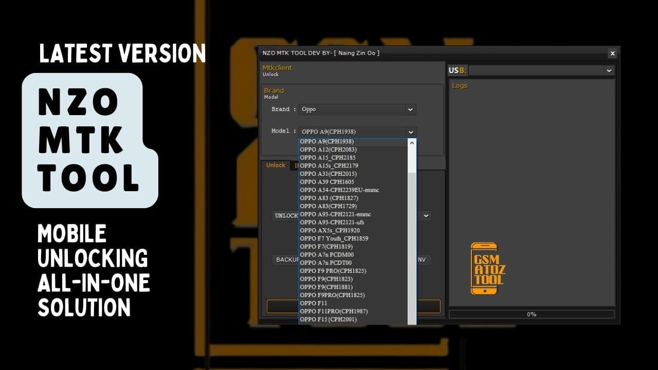 Nzo mtk tool mobile unlocking all-in-one solution