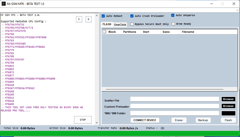 Mr gsm mtk - beta test 1. 0 Mr gsm mtk - beta test 1. 0