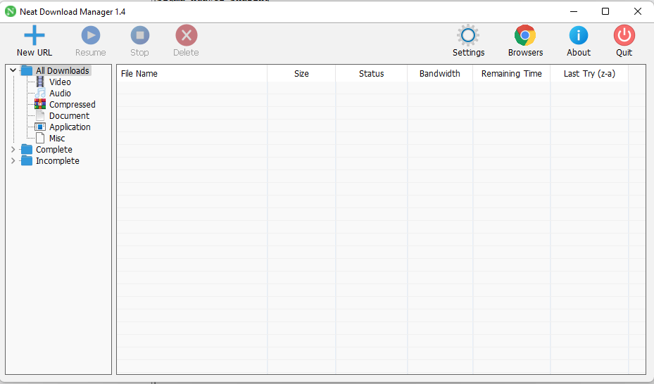 Neat download manager