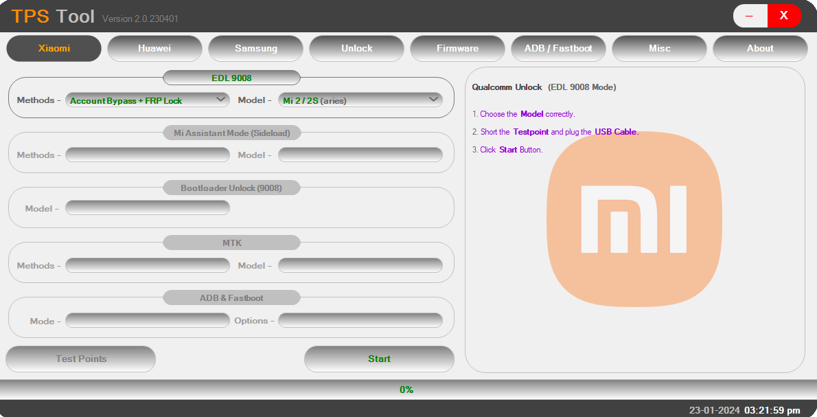Tps tool xioami Tps tool xioami