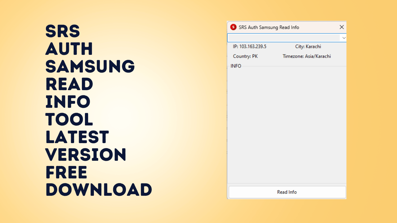 Srs auth samsung read info tool 2024 free download