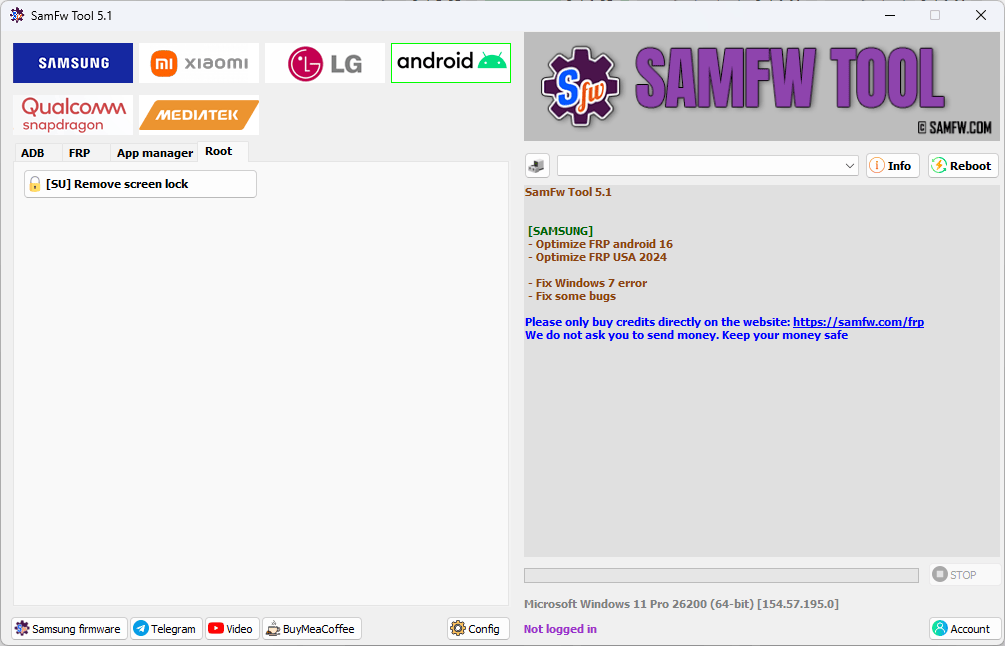 Samfw tool 5. 2 one-click samsung frp removal tool 5 Samfw tools free download for samsung frp removal and android unlocking