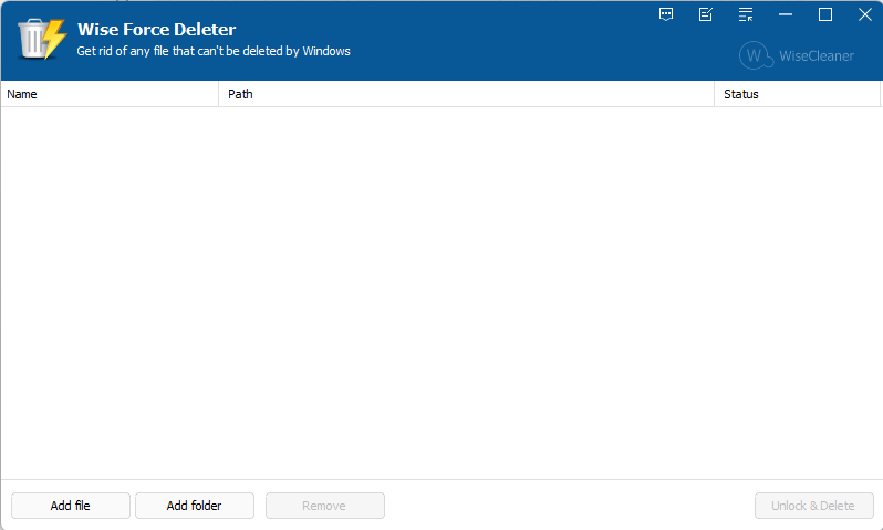 Wise force deleter Wise force deleter