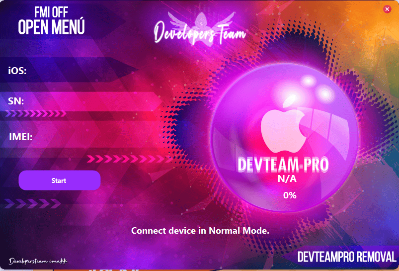 Devteampro removal fmi off tool