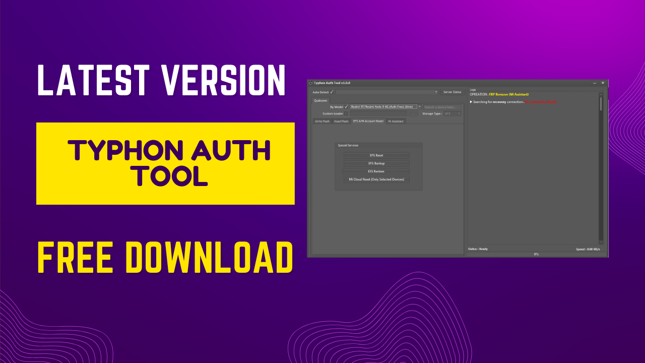 Typhon auth tool flashing / unlocking / factory reset / mi account remove etc Typhon auth tool flashing / unlocking / factory reset / mi account remove etc