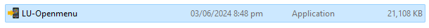 Lu-openmenu tool