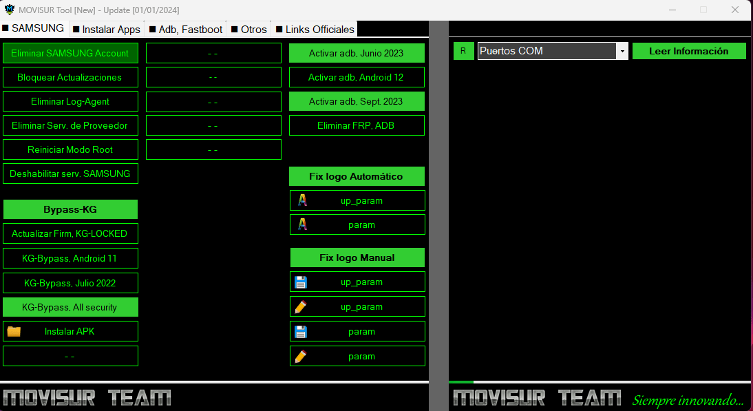 Movisur tool bypass frp kg lock and adb