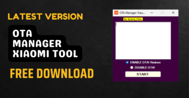 Ota manager xiaomi tool download latest version