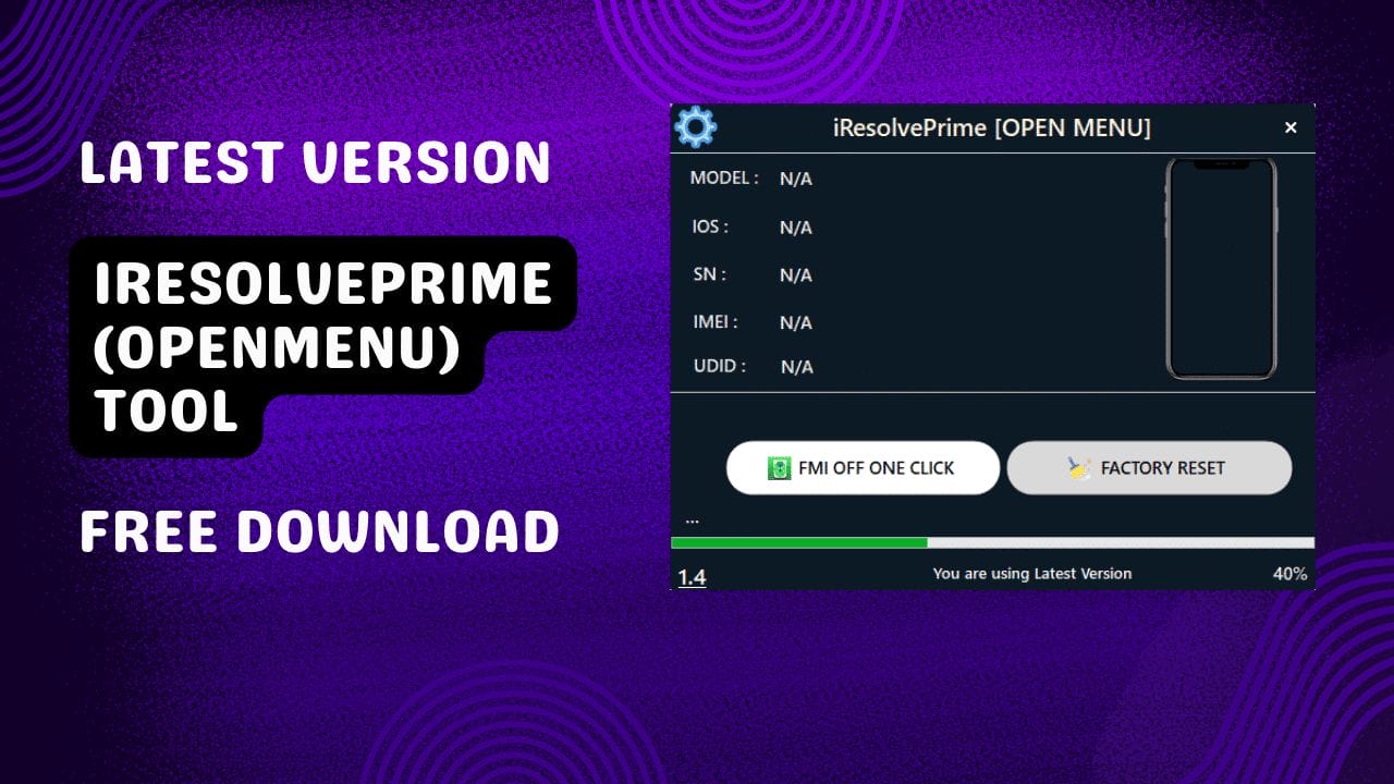 Iresolveprime (openmenu) tool