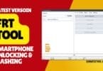Frt tool interface showing service tab flasher tab and tools tab options for android flashing frp reset and firmware extraction on mtk and qualcomm phones