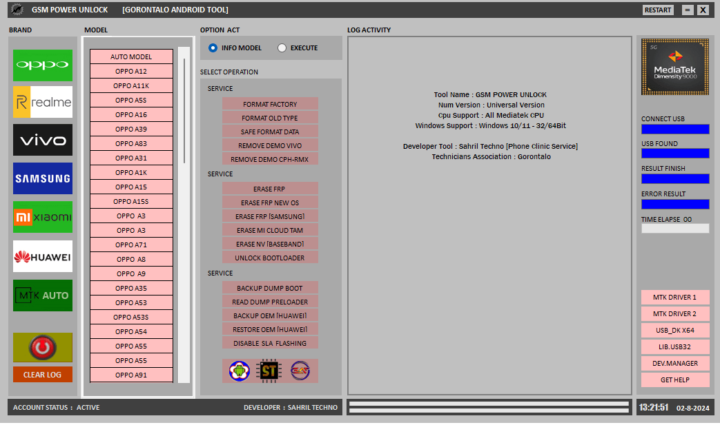 Gsm power unlock tool