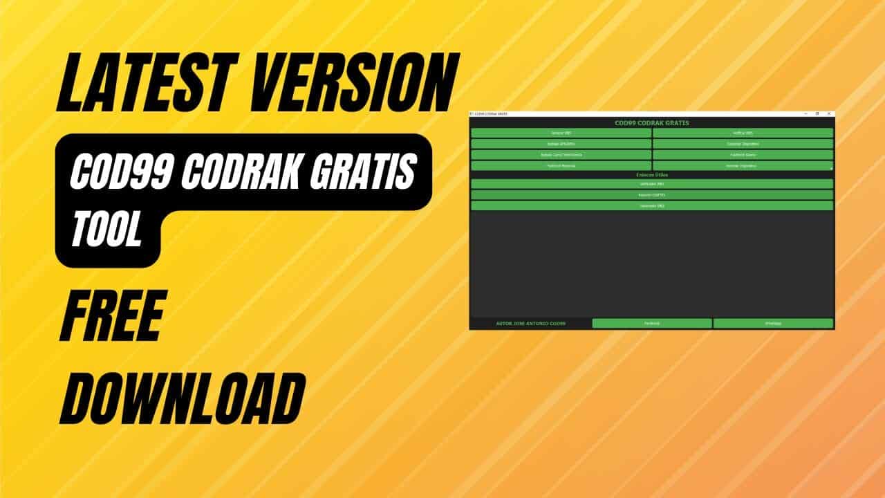 Cod99 codrak gratis multi features tool latest version