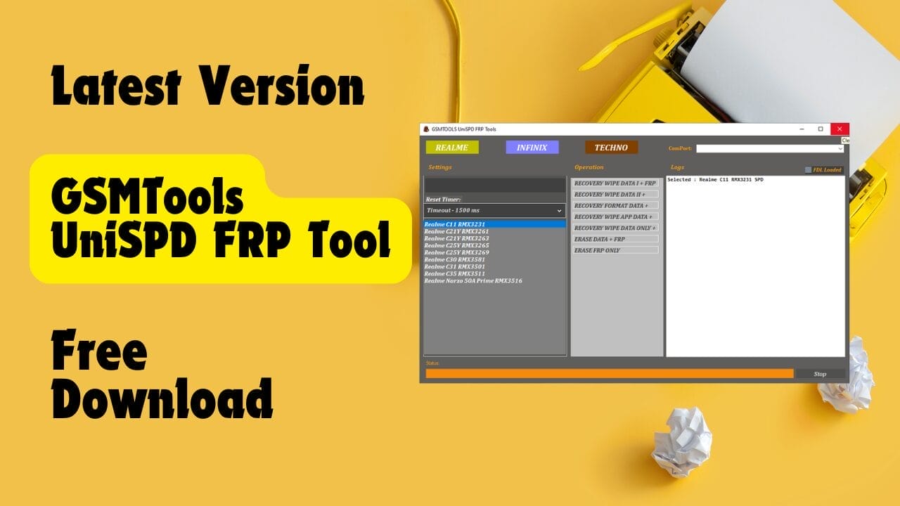 Gsmtools unispd frp tool