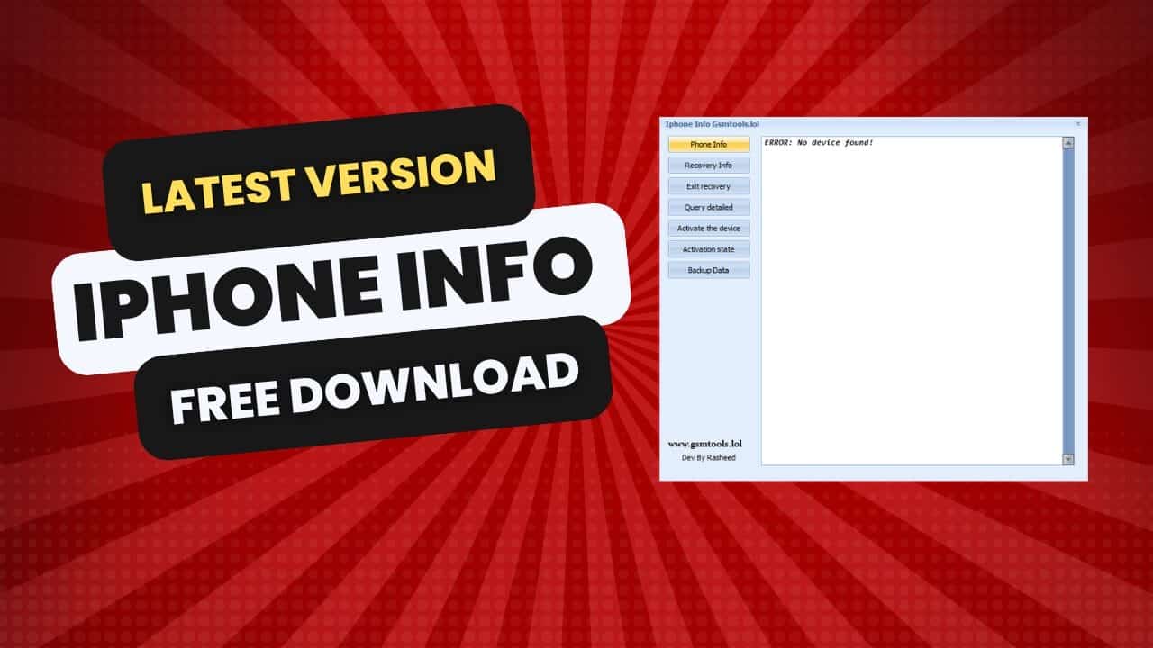 Iphone info tool download latest version by ks rasheed