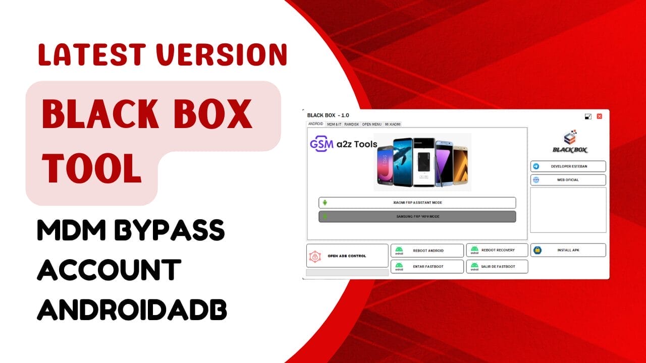 Black box tool v1. 0 download mdm bypass account androidadb