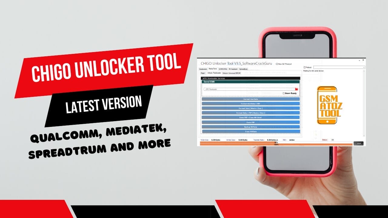 Chigo unlocker tool v3. 5 for qualcomm mediatek spreadtrum