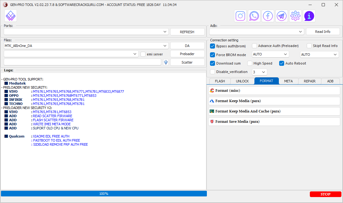Genpro tool 2025 format options - safe format keep media erase data Genpro tool 2025 format options - safe format keep media erase data