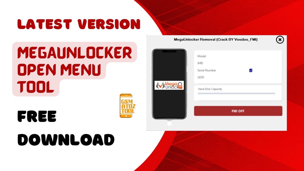 Mega unlocker open menu tool icloud removal on all iphones