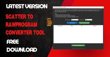 Scatter to rawprogram converter tool
