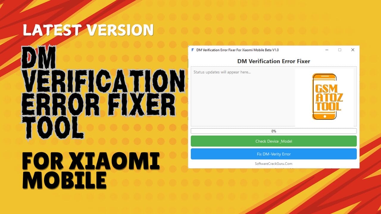 DM Verification Error Fixer Tool V1.0 For Xiaomi Mobile