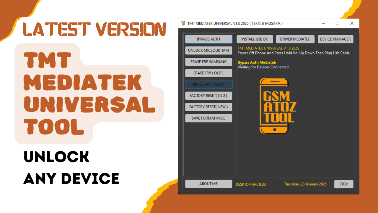 Tmt mediatek universal tool erase frp and factory reset