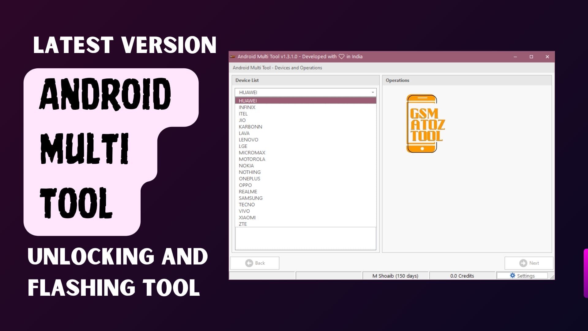 Android multi tool v1. 3. 4. 2 unlocking and flashing tool for smart phones 1 Android multi tool interface used for frp reset adb enable flashing and device repair functions on android phones.