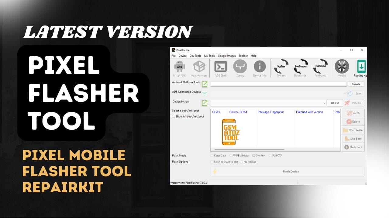 Pixel flasher tool