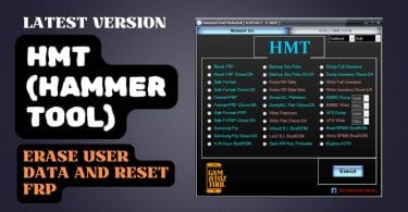 Hmt (hammer tool) erase user data and reset frp