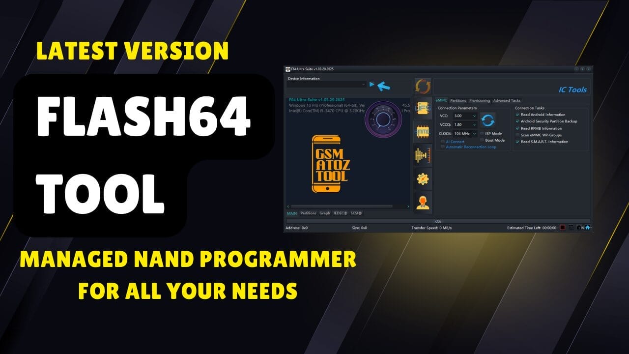 Flash64 tool ultra ultimate managed nand programmer Flash64 tool ultra ultimate managed nand programmer