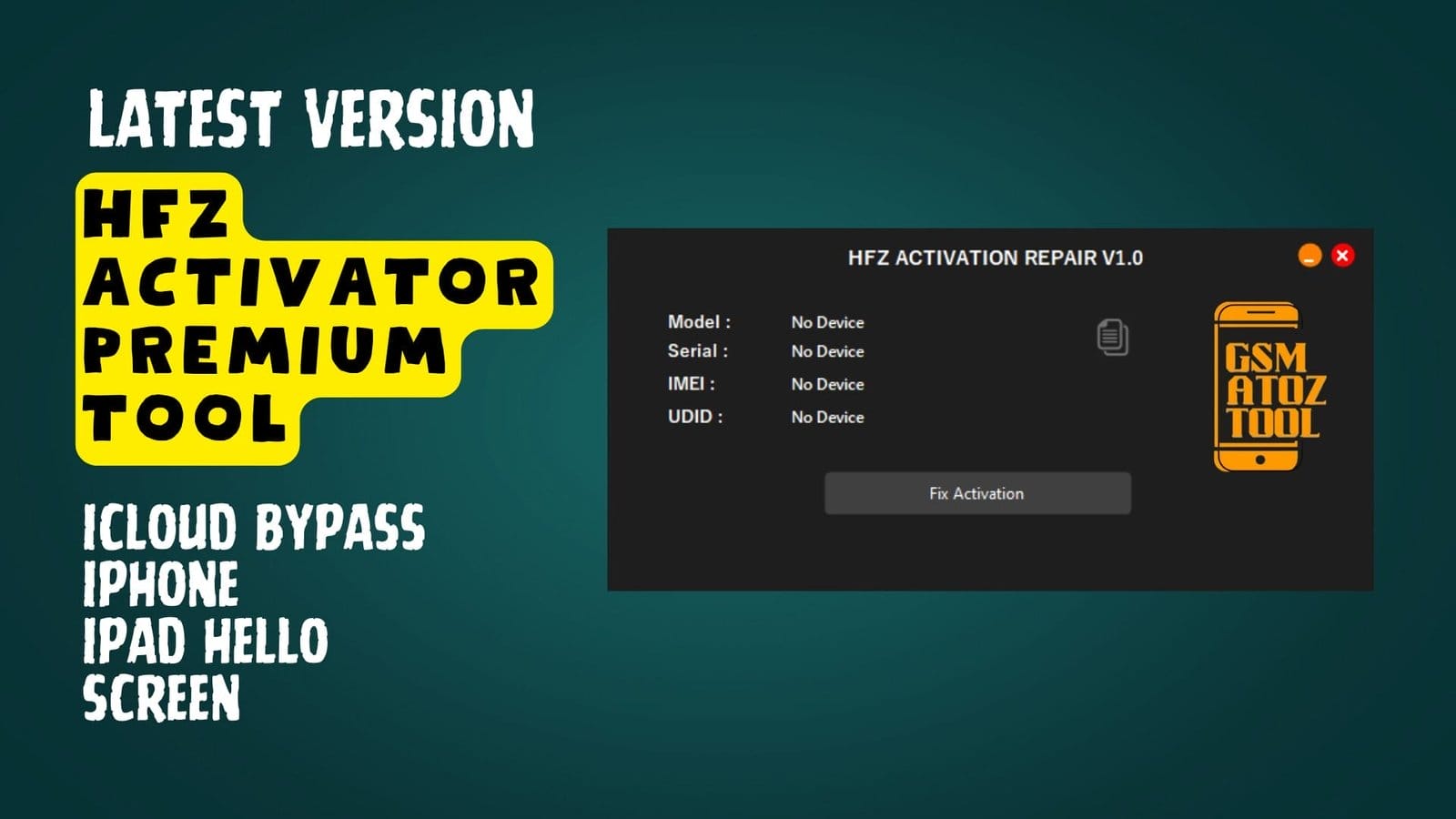 Hfz activator premium tool v10 (mac) icloud bypass tool Hfz activator premium tool v10 (mac) icloud bypass tool