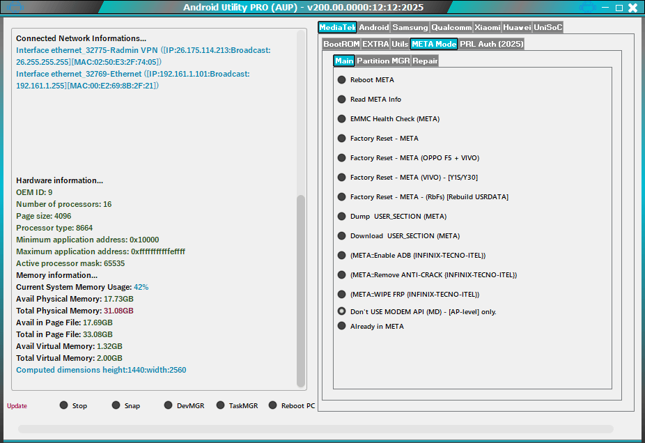 Android utility tool v200 rev (2) offline latest version unlock your device 5 Android utility tool crack download – latest features frp mtk adb fastboot functions