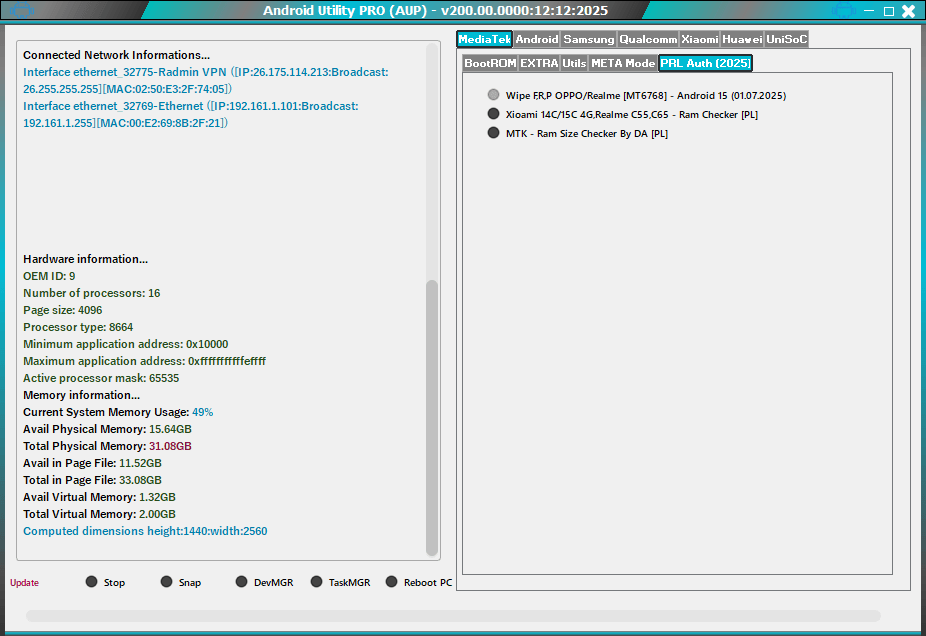 Android utility tool v200 rev (2) offline latest version unlock your device 7 Mfdl android utility – full mtk adb fastboot samsung & frp tool features