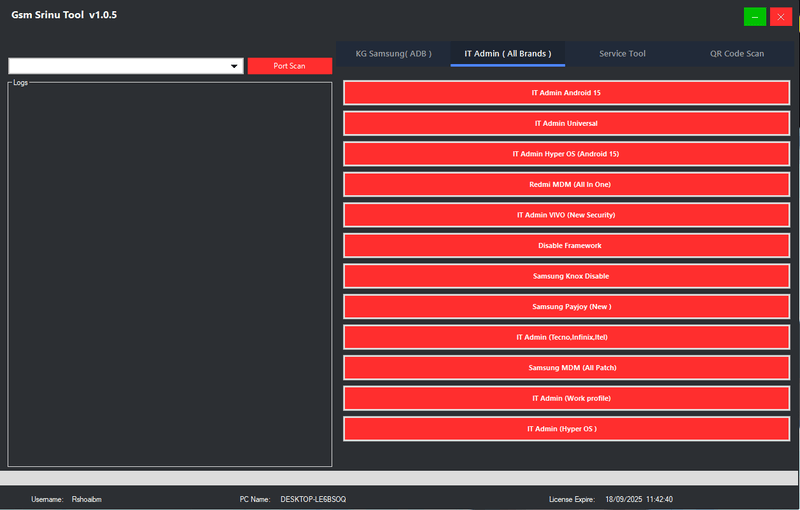 Gsm srinu tool it admin tab with android 15 support redmi mdm bypass vivo new security samsung knox disable payjoy removal and tecno infinix itel support Gsm srinu tool it admin tab with android 15 support redmi mdm bypass vivo new security samsung knox disable payjoy removal and tecno infinix itel support