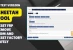 Cheetah tool software interface used to remove frp fix kg lock unlock sim and repair mobile devices