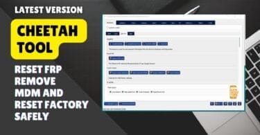 Cheetah tool software interface used to remove frp fix kg lock unlock sim and repair mobile devices