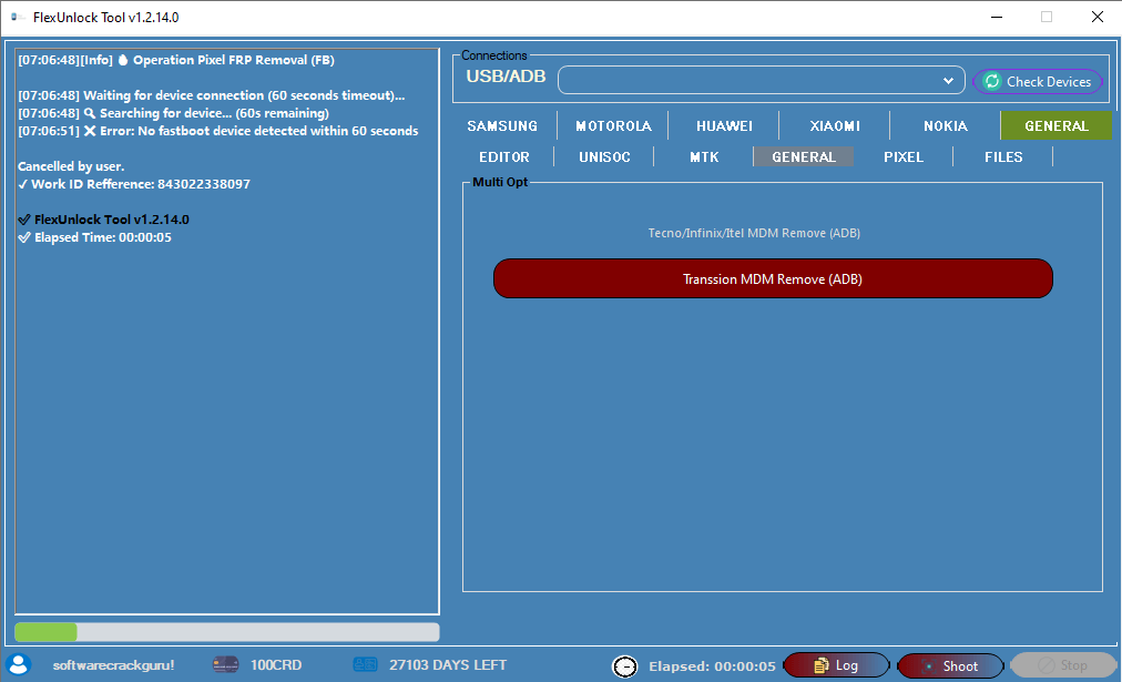Flexunlock tool (mtk) general (adb) pixel (fastboot)