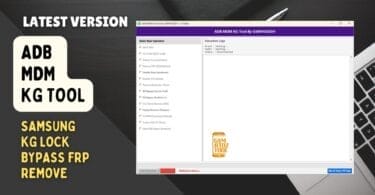 Adb mdm kg tool samsung kg lock bypass and frp remove options.