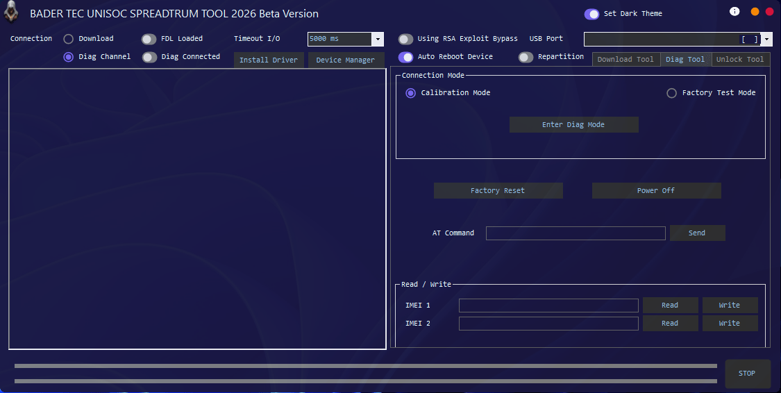 Bader tec unisoc spreadtrum tool download for flashing and frp removal 3 Bader tec unisoc spreadtrum tool interface showing flash diag and unlock options for unisoc devices