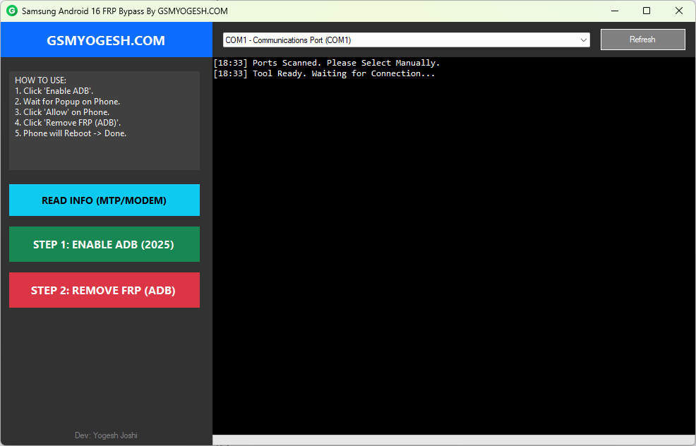 Samsung android 16 frp bypass tool free download & easy frp unlock 2 Samsung android 16 frp bypass tool for easy google account lock removal