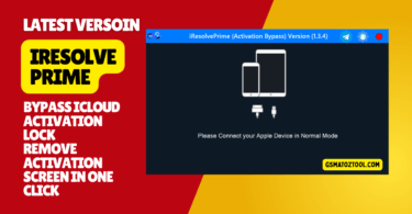 A computer screen showing the iresolveprime software successfully bypassing the icloud activation lock on an iphone.