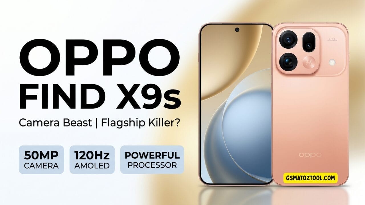 Oppo find x9s premium flagship smartphone with sleek curved display advanced camera system and modern elegant design.