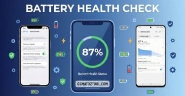 How to check phone battery health on iphone and android — featured image showing battery health check guide for smartphones
